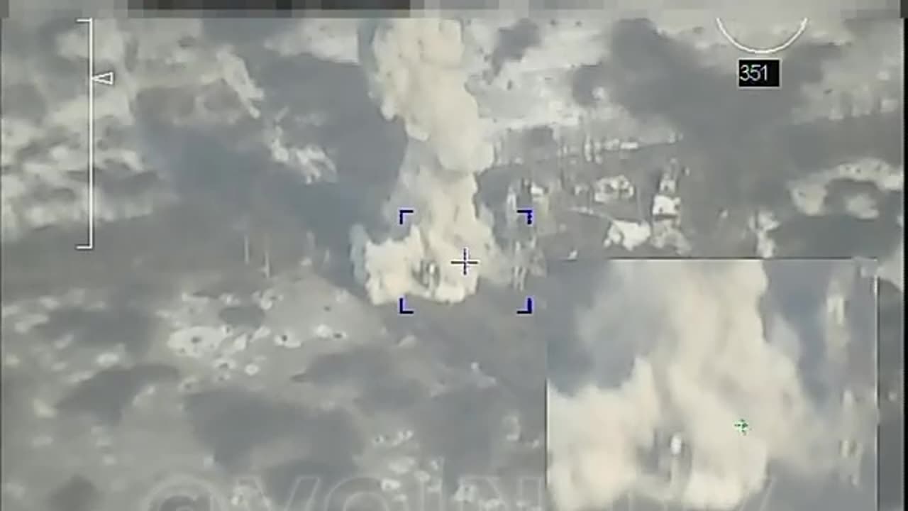 RAF artillery hits Ukrainians hiding in structure