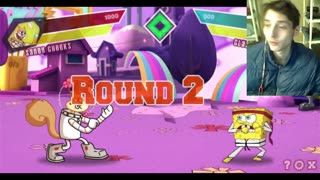 Nickelodeon Super Brawl Showdown! Battle #26 - SpongeBob SquarePants VS Sandy Cheeks The Squirrel