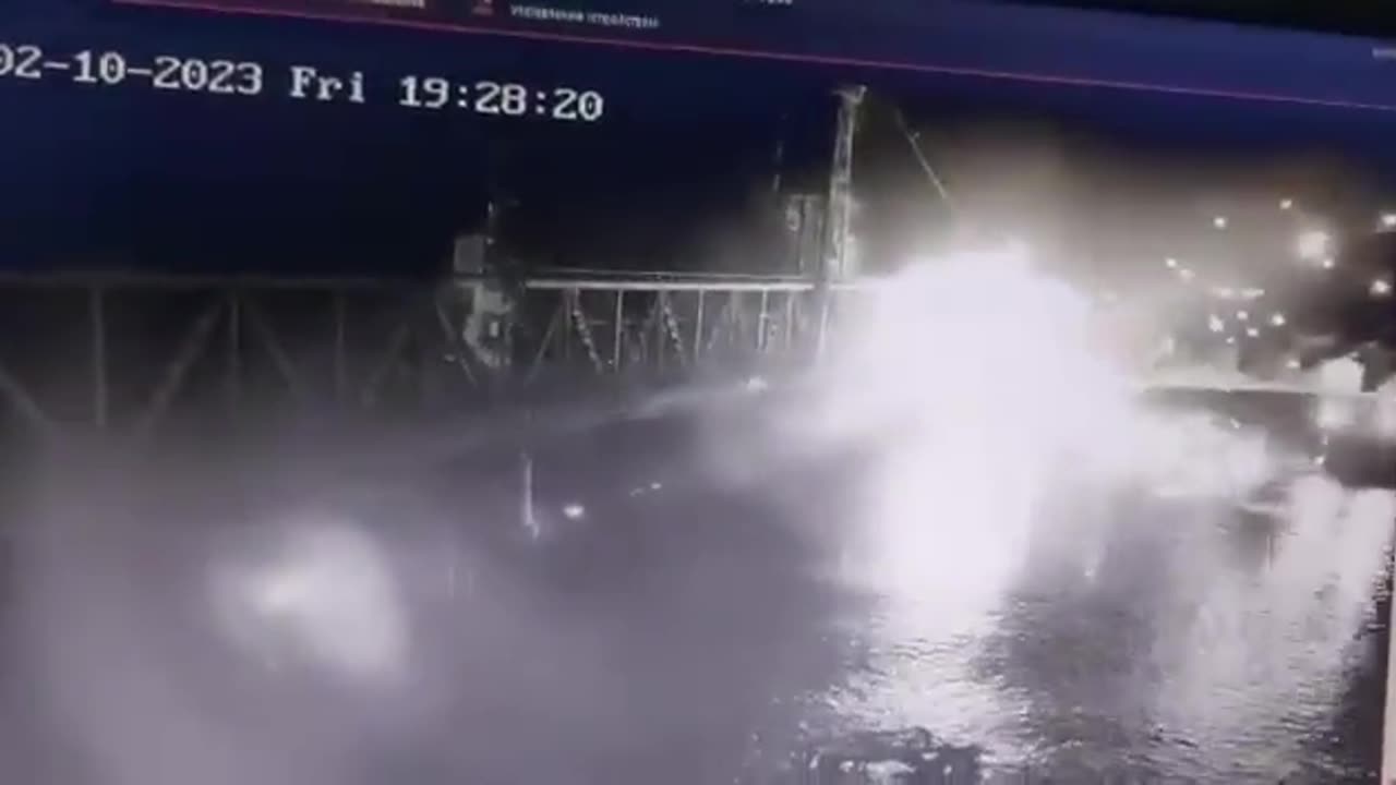Underwater Russian drone hit the bridge connecting mainland Ukraine with Romania