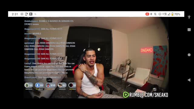 Sneako motivating the youth