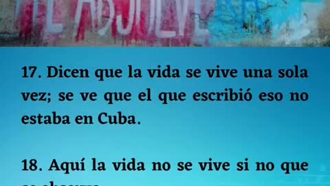 UNA JOVEN HABLA DE LA VIDA EN CUBA