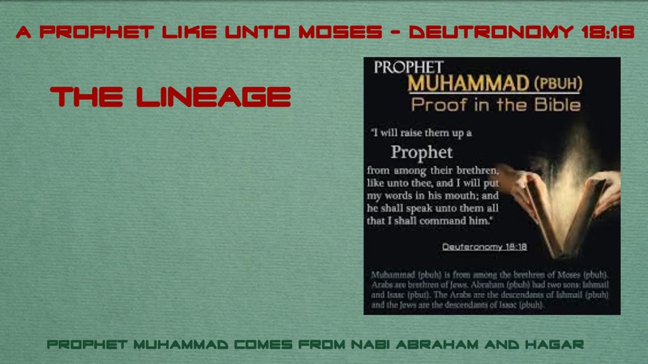 Prophet Muhammad (saw) Mentioned in Bible