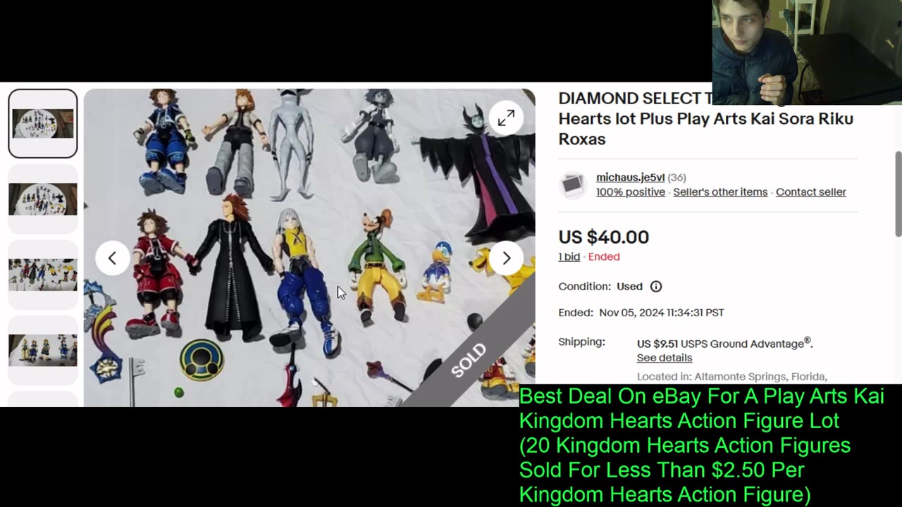 Outtake #188 Of The Best Deal On eBay For A Play Arts Kai Kingdom Hearts Action Figure Lot