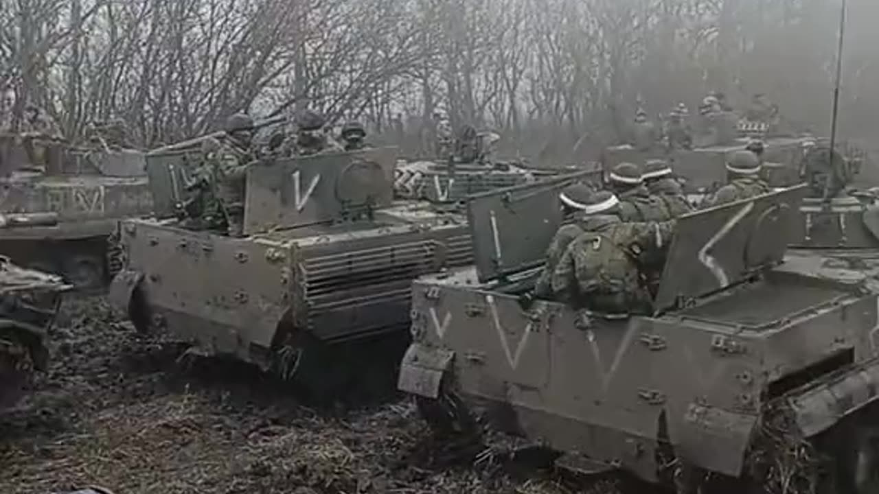 Russian Marines of the 155th brigade on the BMP-3 are advancing on Ugledar