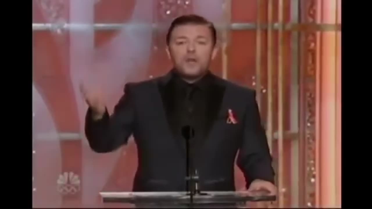 Ricky Gervais Comedy God - Giving it to the PED0 HollyWEIRD bunch