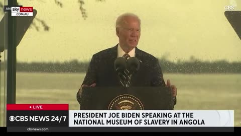 Humiliating moment confused Joe Biden is ‘manhandled like a child’ by the president of Angola