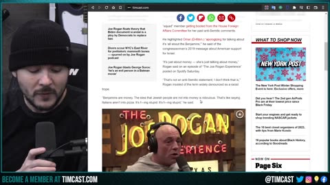 Joe Rogan Under Fire For Saying Jews In Fact DO Like Money While Defending Ilhan Omar