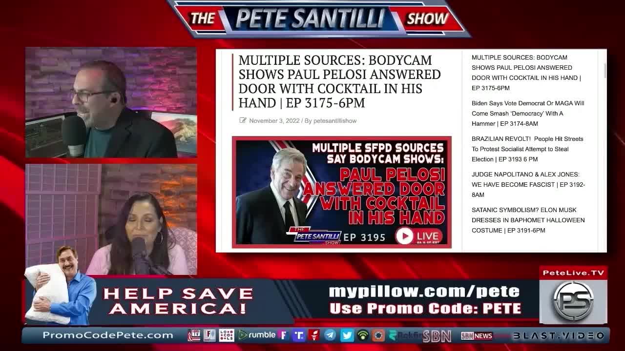 SANTILLI WAS RIGHT! PELOSI WAS IN HIS UNDERWEAR, HOLDING A DRINK!