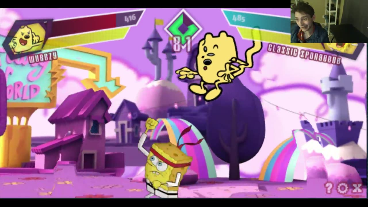 Wubbzy The Gerbil VS SpongeBob SquarePants In A Nickelodeon Super Brawl Showdown! Battle