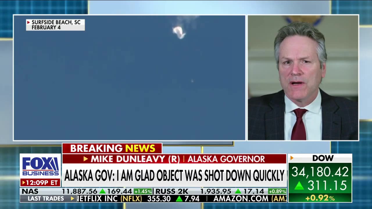 Alaska Gov. Mike Dunleavy concerned over unknown objects flying over his state