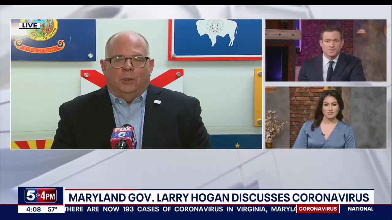 Larry Hogan March 18, 2020 WTTG COVID-19 Updates