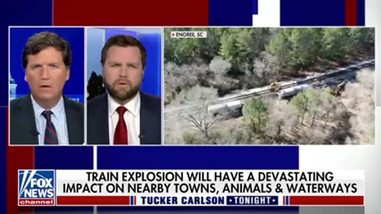 Senator JD Vance on the toxic train derailment in East Palestine, Ohio