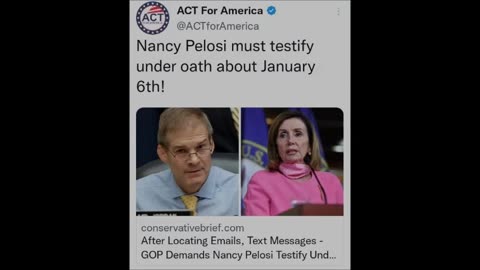 Pelosi to testify?