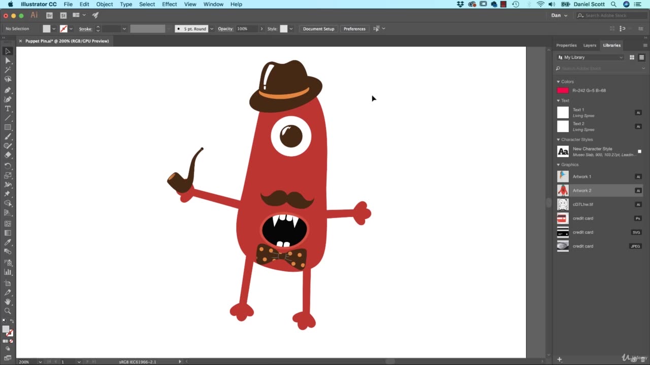 How to use the Puppet Warp Tool in Adobe Illustrator CC