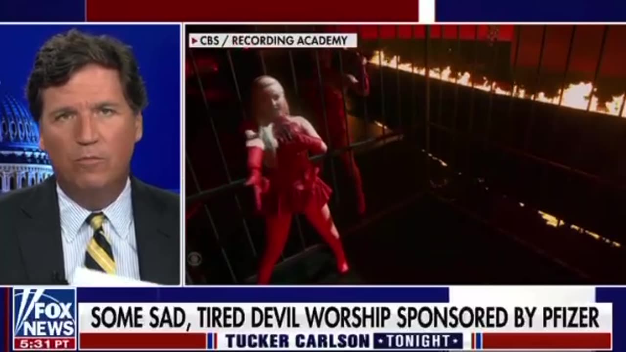 Tucker On Satan Worship Being Sponsored By Pfizer