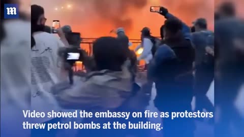 Israeli Embassy Burned to the Ground in Mexico by Pro Palestinian Rioters