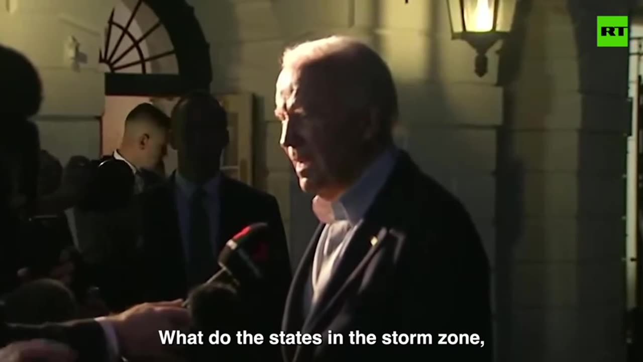 Biden appears to forget about Hurricane Helene despite being there