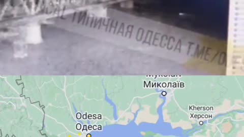 Russia strikes Zatoka Bridge in Odessa