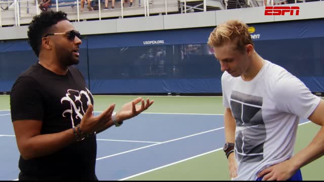 DJ Mad Linx on ESPN @ The U.S. Open 2021 with Denis Shapovalov