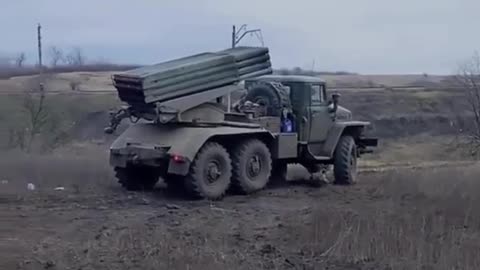 Ukrainians Firing Rockets