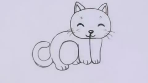 cartoon cat! how to turn words cat into a cartoon cat....