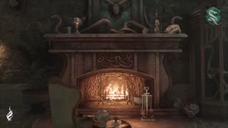 Hogwarts Legacy - Slytherin Fireplace 4K