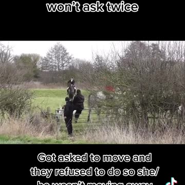 Asked the woke idiots to move. Oh well...