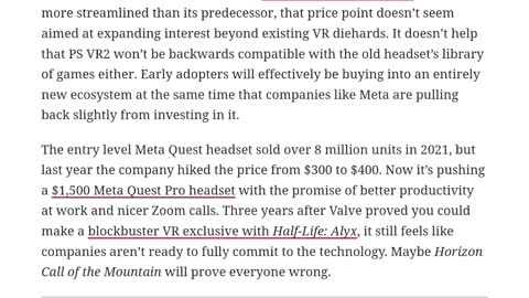 Psvr2 failed already