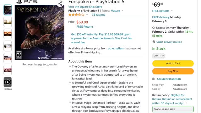 Forspoken failed game already on sale