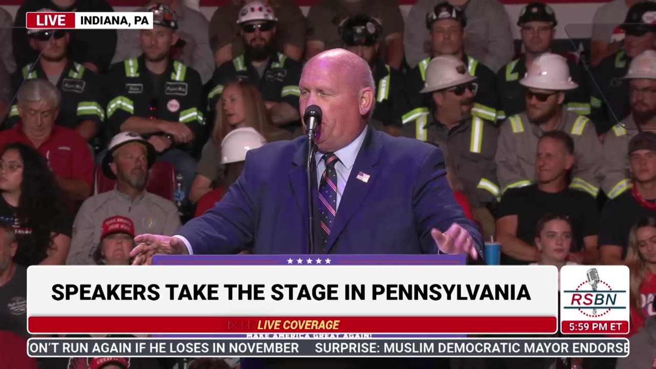 FULL SPEECH: Glenn Thompson at Trump Rally in Indiana, Pennsylvania - 9/23/24