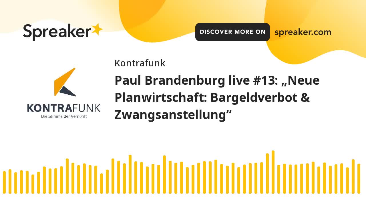 Paul Brandenburg live #13: Neue Planwirtschaft: Bargeldverbot & Zwangsanstellung