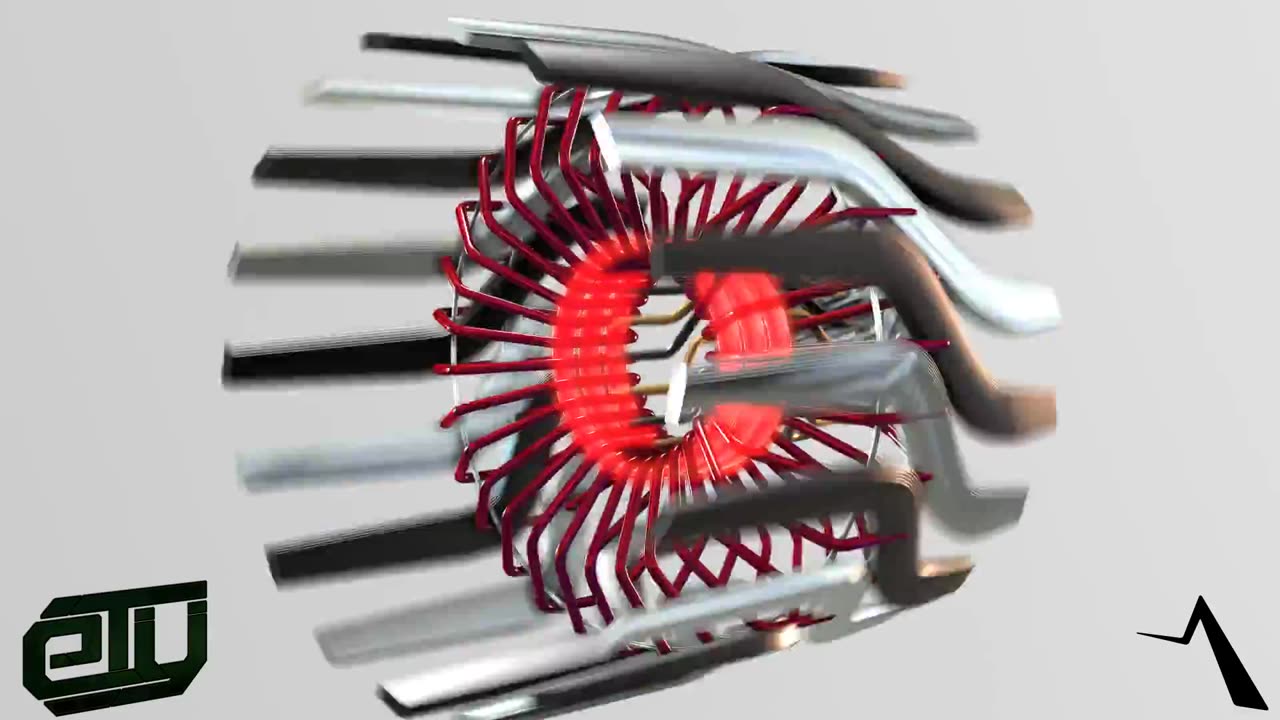 Music Visualizer - Heater, Jet Engine style Rotating Blades