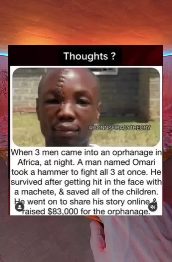 Man Saves Child from 3 guys using a hammer.