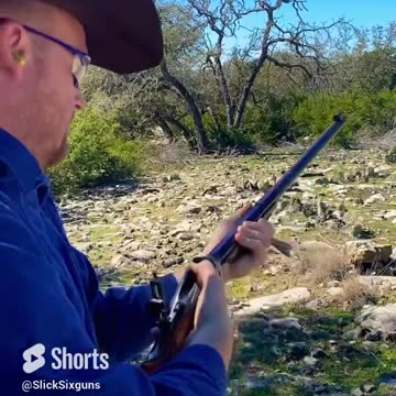 Shooting the Sharps Rifle from Red Dead Redemption #shorts
