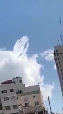 Sinais nas nuvens na Síria