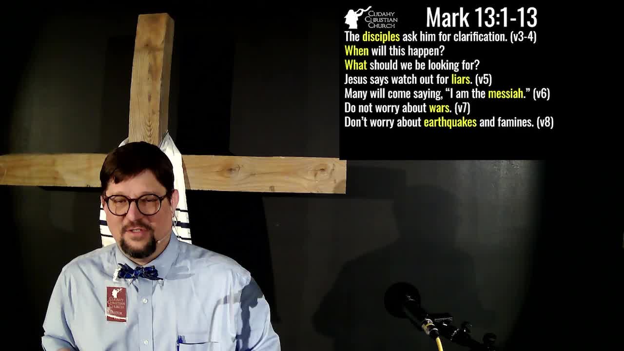 Mark 13:1-13 Things to Come