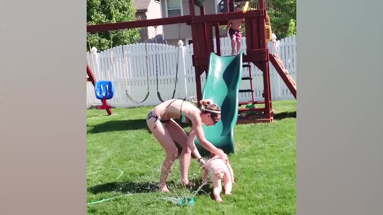 Funny Babies Playing Slide Fails - Cute Baby Videos