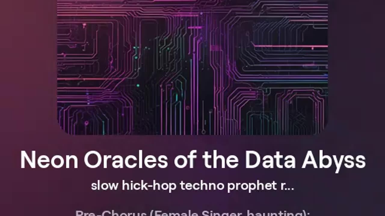 Neon Oracles of the Data Abyss