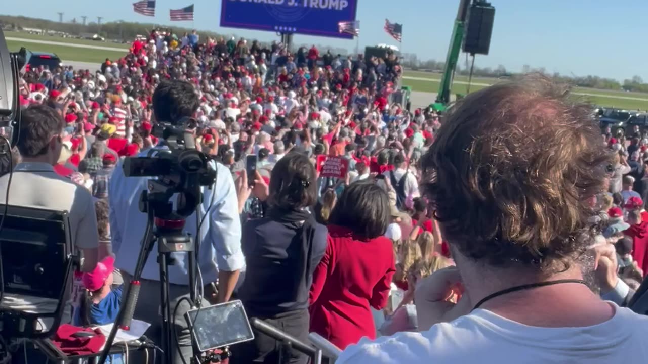 Reporting Live from Trumps #MAGARally in FREELAND MICHIGAN