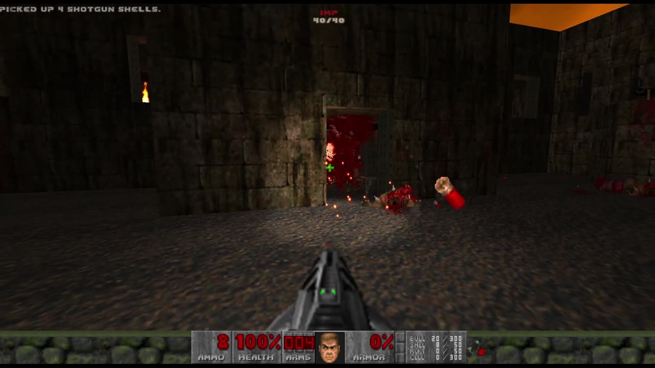 Brutal Doom 2 - Hell on Earth - Pistol Start - Hard Realism - The Waste Tunnels (level 5)