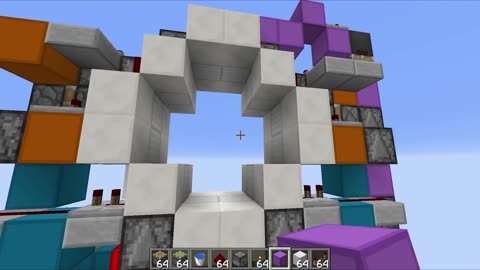 MINECRAFT CHALLENGE: Making a CIRCULAR PISTON DOOR!