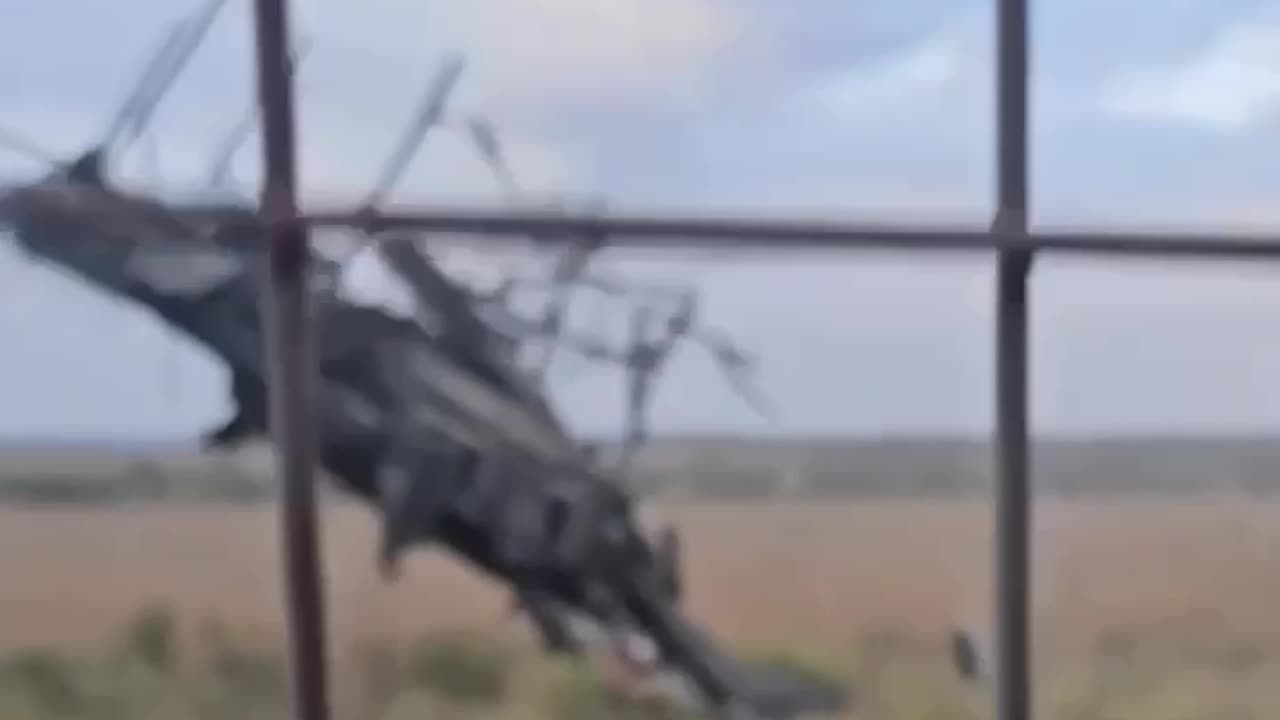 Gun and Turret of a Russian T90 Sticking Out of the Ground