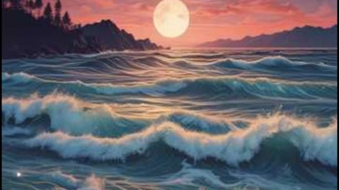 Lulled by the ocean, LoFi, piano drop, relaxing song