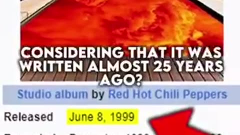 With the Red Hot Chili Peppers song californication.