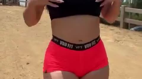 Beautiful girl tiktok video