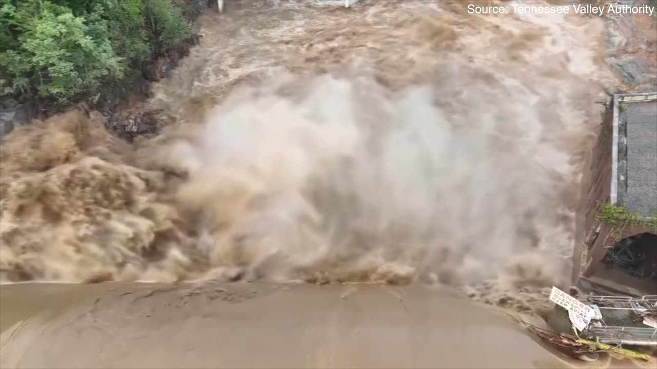 Catastrophic Flooding In Tennessee _ Hospital Rescue & Major Interstate Destroyed