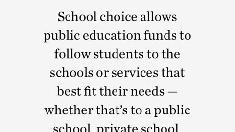 What is School Choice?