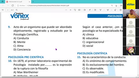 VONEX ANUAL 2022 | Introductorio 01 | Psicología S2