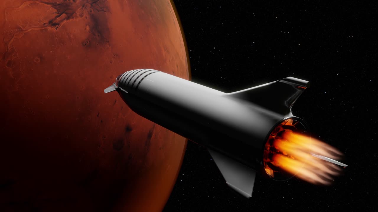 SpaceX Starship Mars Simulation