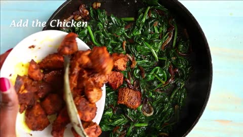 Creamy Spinach & Chicken Recipe _ 30 Minute Dinner Ideas @cookingwithnimoh